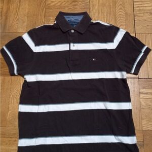 Tommy Hilfiger Men's Polo Shirt in Black and White